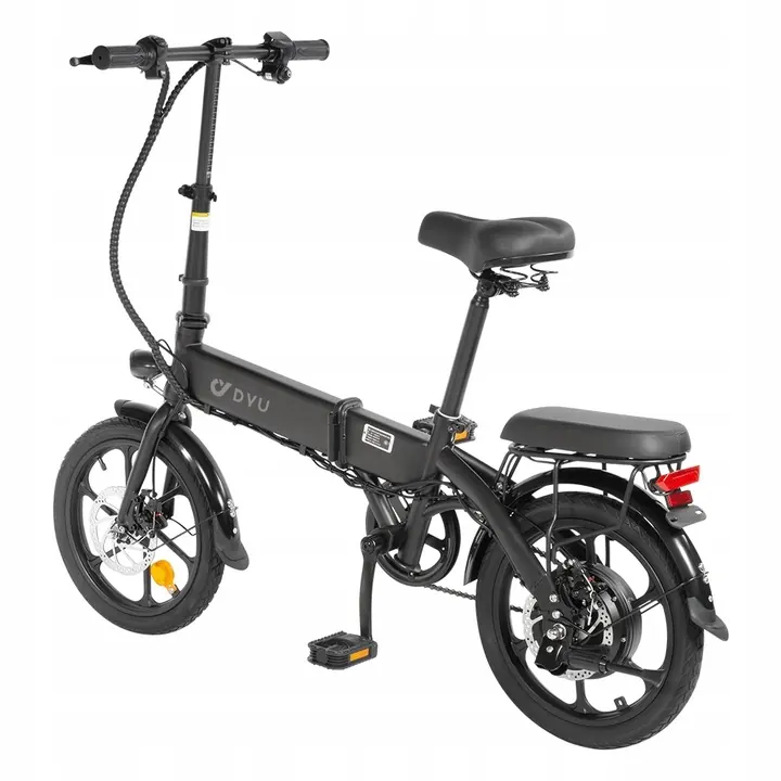 250W rated motor on DYU A1F PRO folding electric bike black