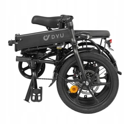 16 inch wheel on DYU A1F PRO folding electric bike black