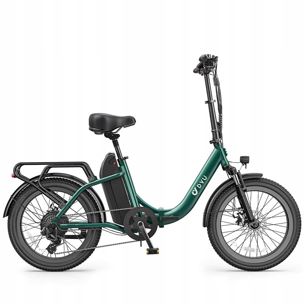 DYU C9 electric bike suitable for riders 160-195 cm tall, folding design