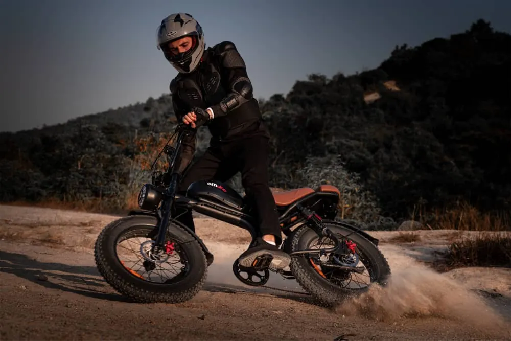 EMOKO C93 electric bike with aluminium frame, fat tires, and 1000W motor