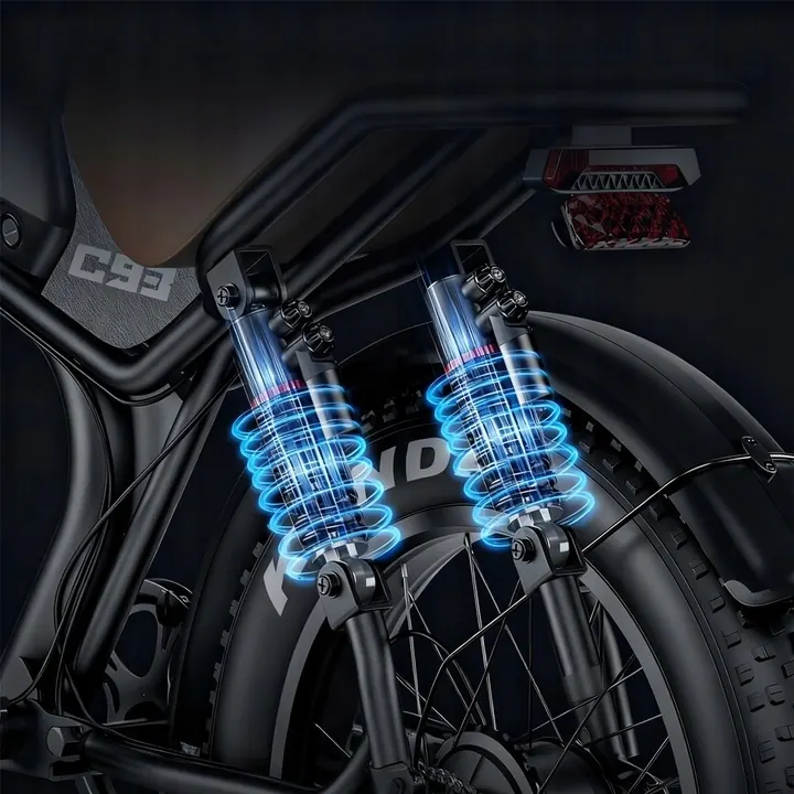 Dual 2000W motor system on Emoko C93 electric bike for high speed