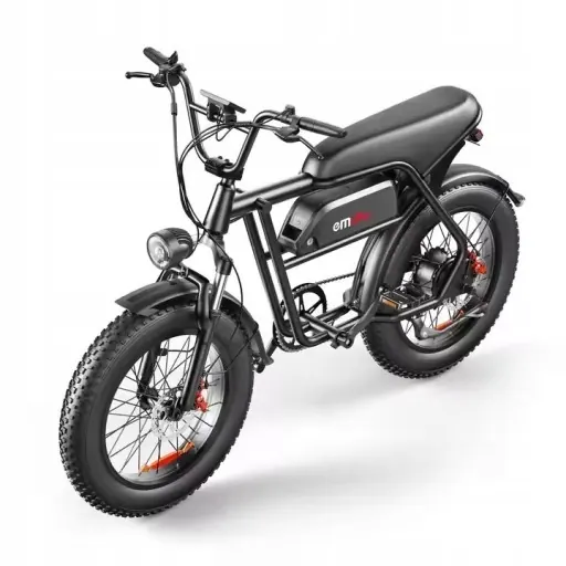 EMOKO C99 electric bike with fat tires and 20-inch wheels in black