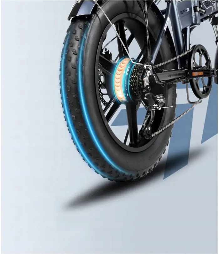Engwe EP-2 Boost external derailleur gear system close-up