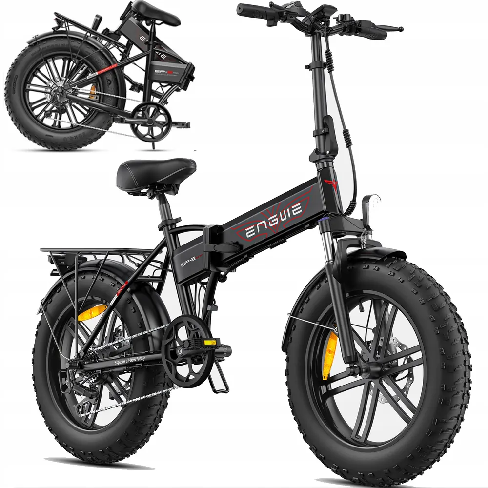 Engwe EP-2 Boost bike components laid out for self-assembly