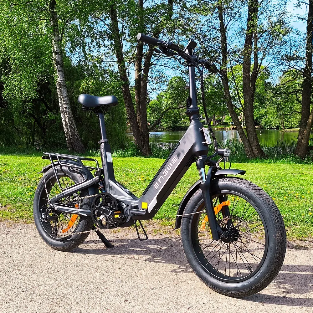 Original packaging of ENGWE L20 3.0 Pro folding e-bike with 100Nm torque and 160km range.