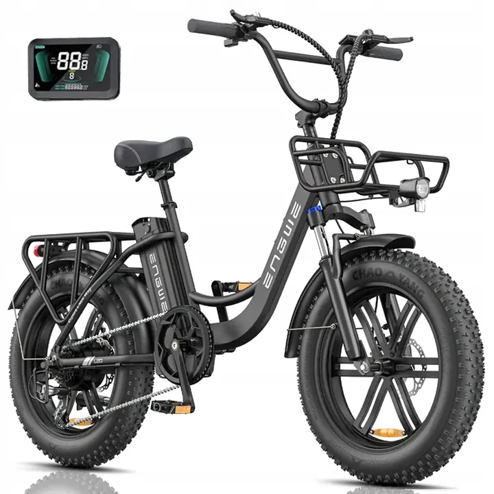 ENGWE L20 BOOST electric bike partially assembled with adjustable components