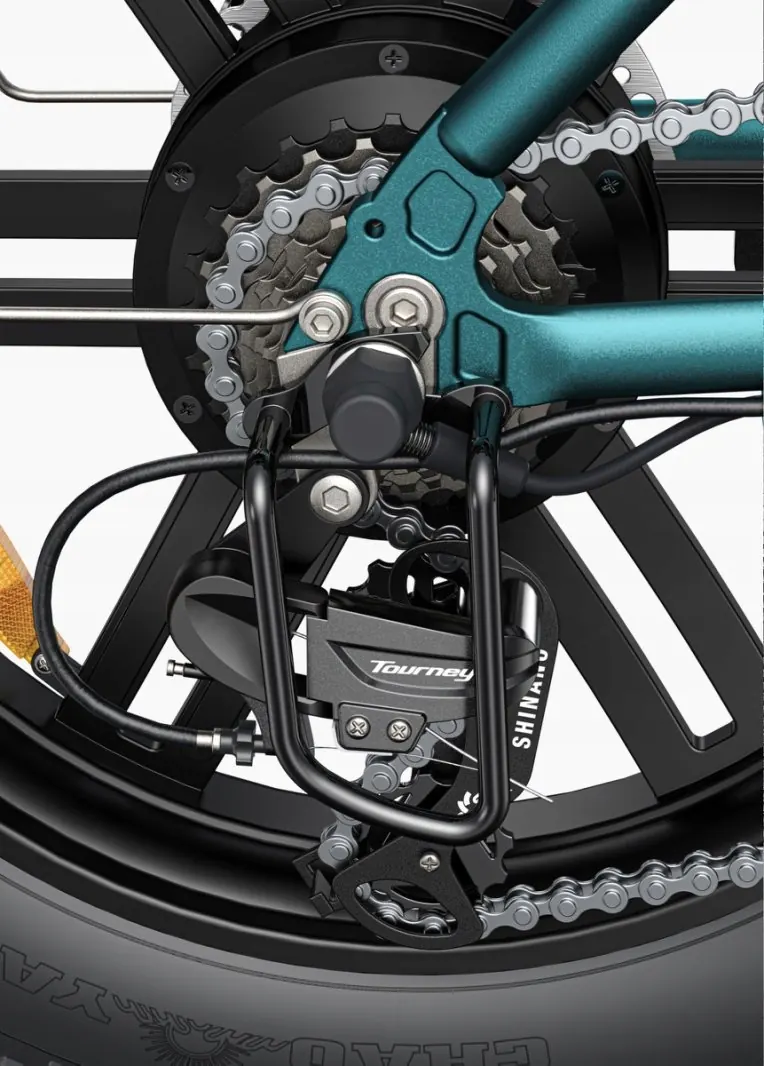 7-speed gear system on ENGWE L20 BOOST electric bicycle