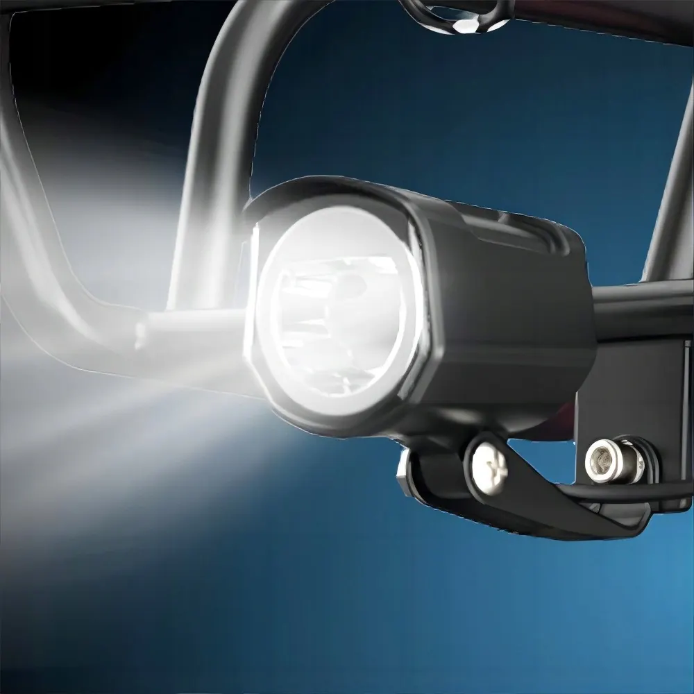 Engwe L20 e-bike partially assembled with adjustable components