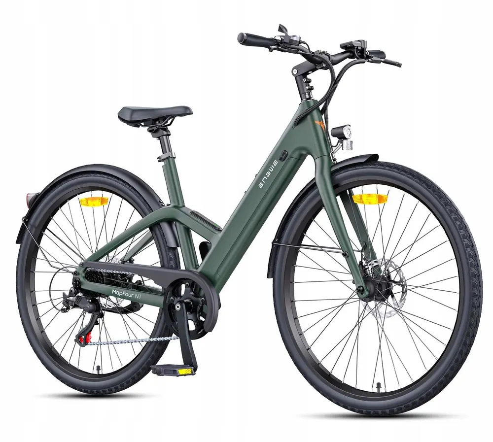 ENGWE MapFour N1 AIR ST 28-inch electric city bike with GPS, green