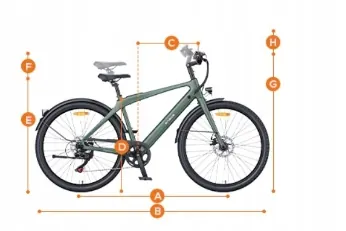 Mechanical disc brakes on ENGWE MapFour N1 AIR ST electric bike