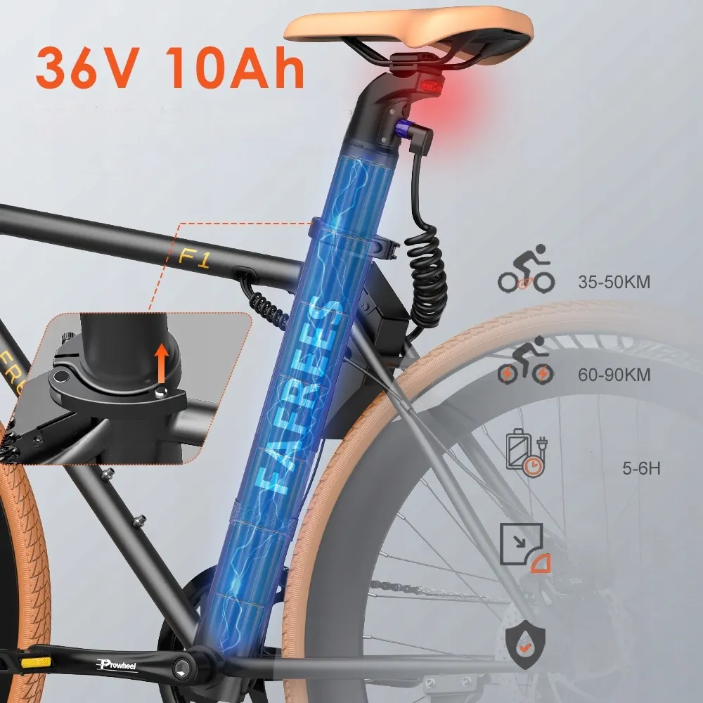 FAFREES F1 electric road bike with size L frame