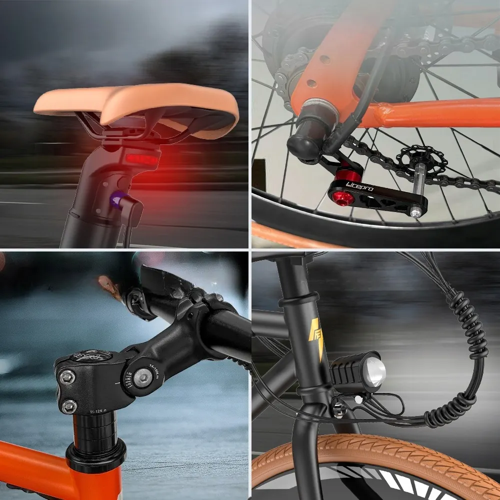 FAFREES F1 electric bike with 90 km range display
