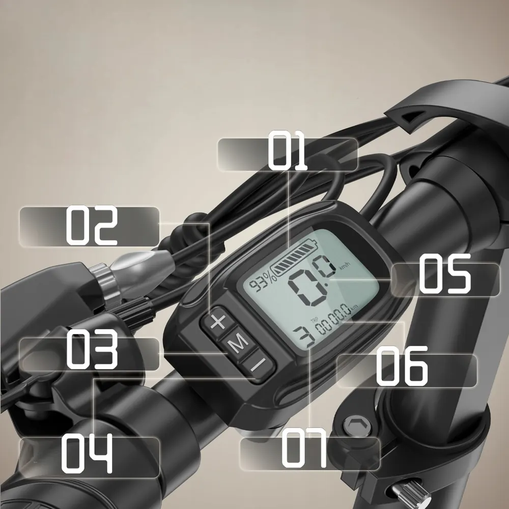 Fafrees F20+ 20-inch wheels on folding e-bike, compact design.