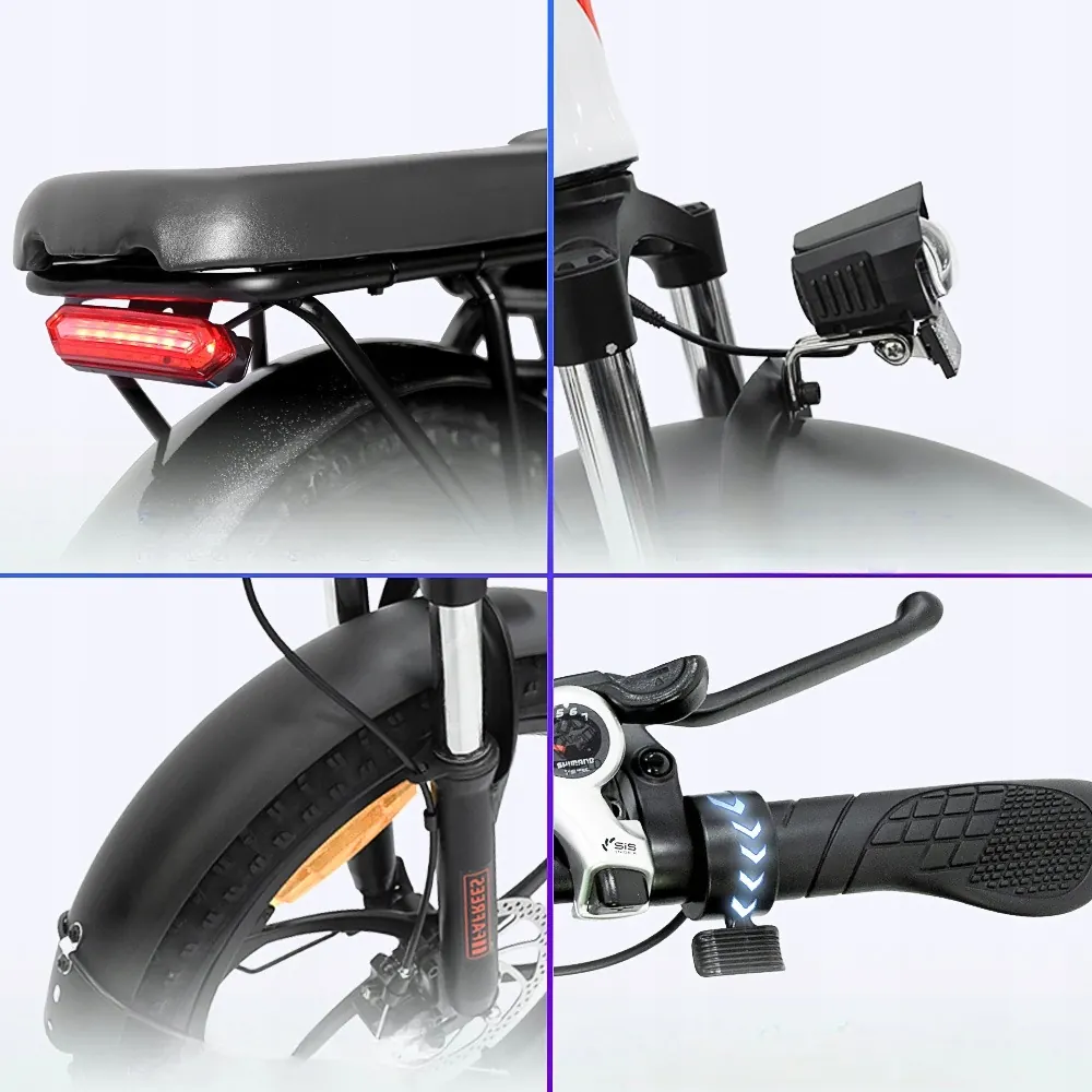 Fafrees F20 folding electric bike with 130 km range, fat tires, step-through frame