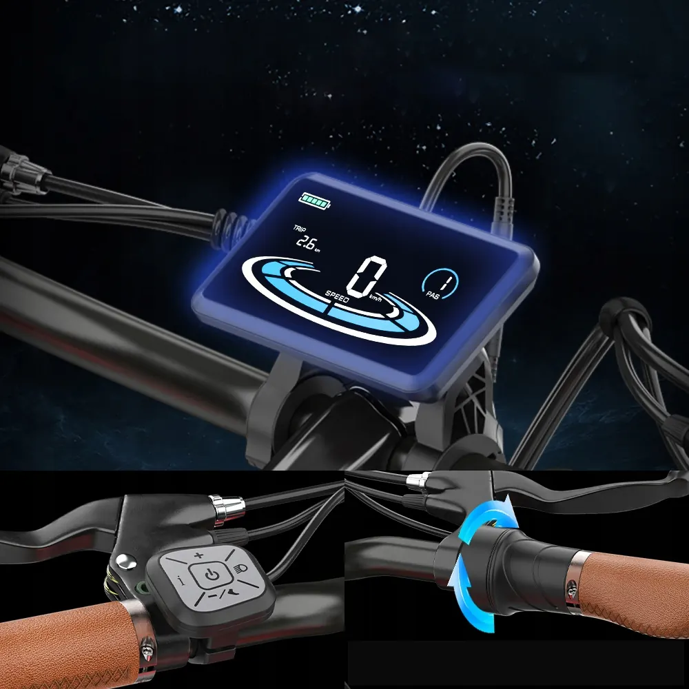 HIDOES B10 electric bike frame size detail red