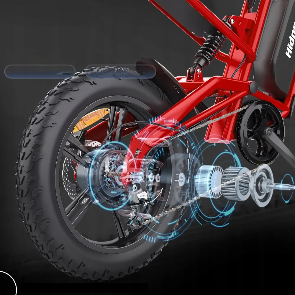 Hidoes B6 48V 15.6Ah electric bike with hydraulic disc brake system.
