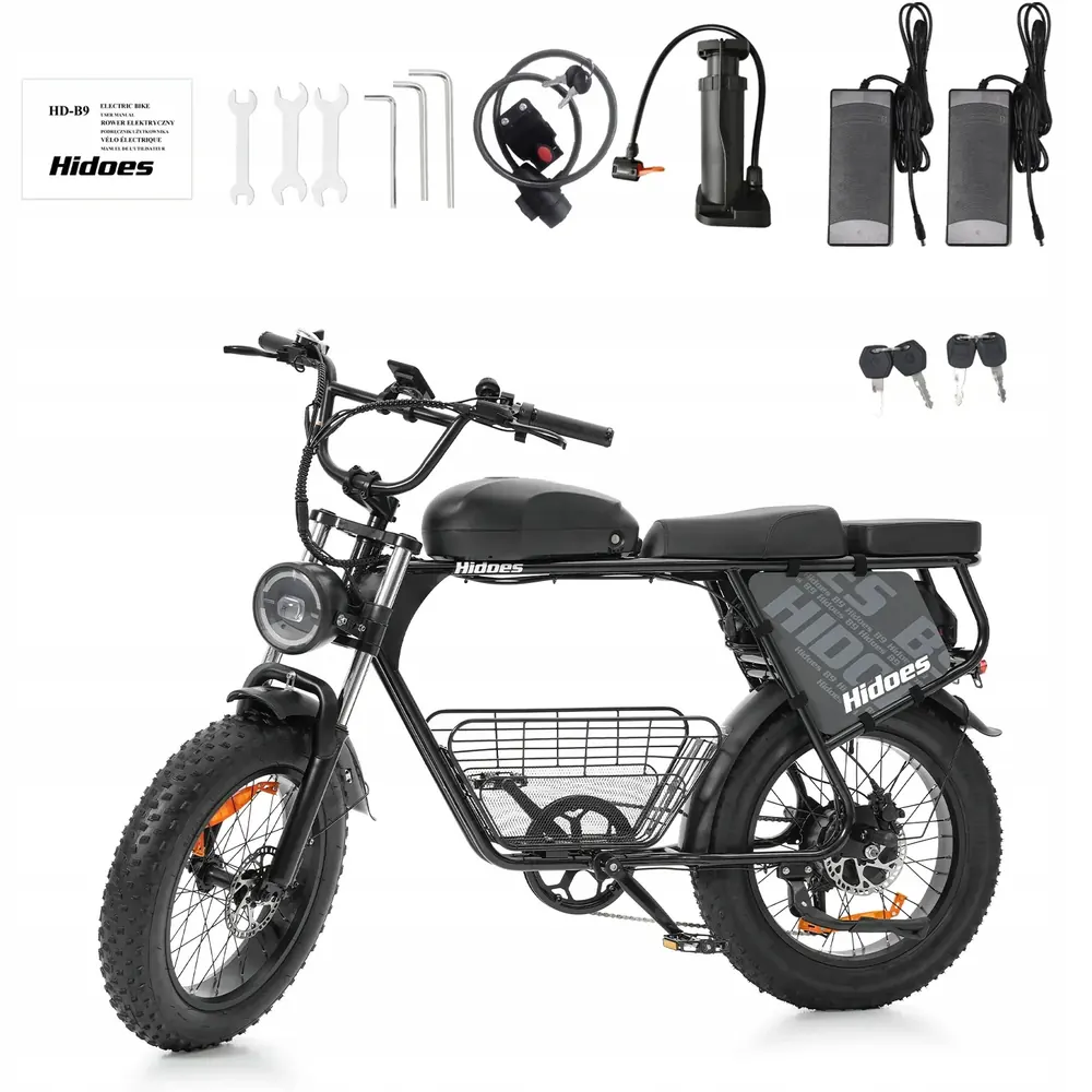 Hidoes B9 electric bicycle manufacturer code label on frame