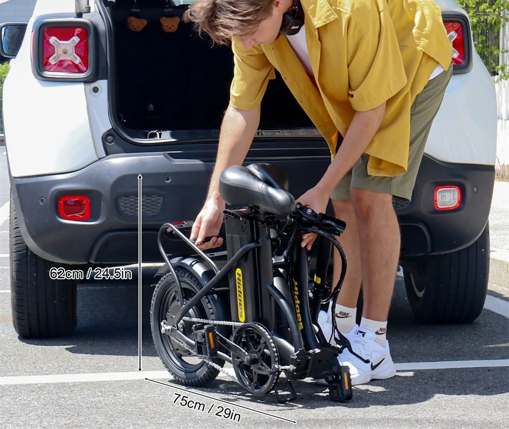 Hidoes brand logo on the frame of the C5 electric bike