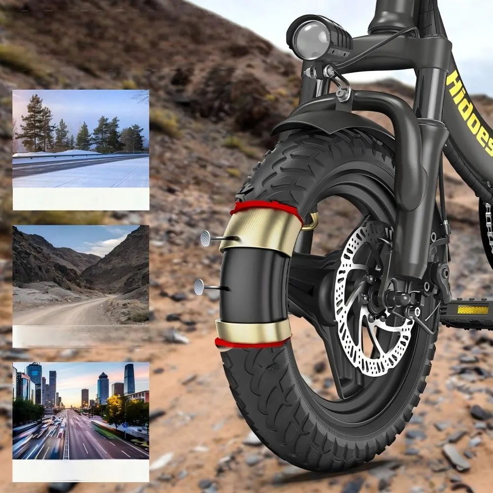 14-inch frame size on the Hidoes C5 folding electric bike