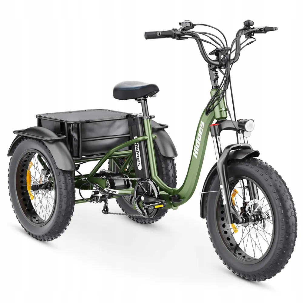Hidoes HD-ET1 750W electric bike in motion, 20x4.0 fat tires, 48V20Ah battery