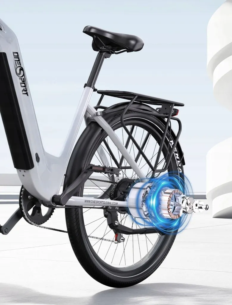 Onesport OT05 electric bike size M frame in white colour