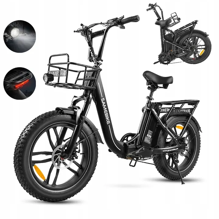 Samebike C05 Pro 20 inch electric bike, 36V 500W, 35km/h speed, 70km range