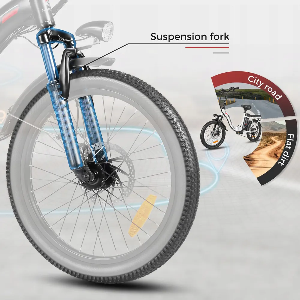 SAMEBIKE CY20 electric bike 250W motor for efficient commuting