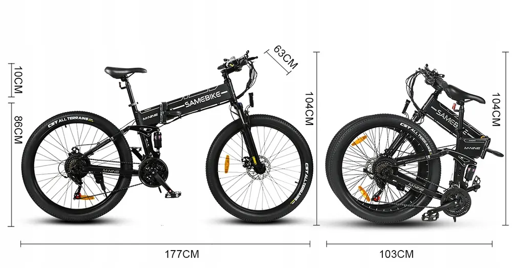 SAMEBIKE LO26-II-FT-YD unisex folding electric bike