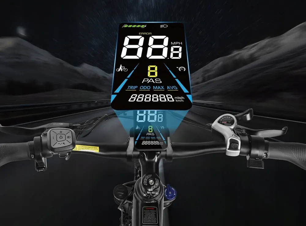 SAMEBIKE RS-A01 MEN1.0 electric bike in black with 500W motor and 27.5 inch wheels