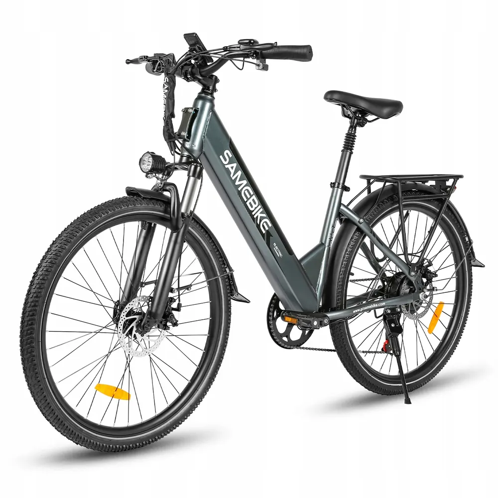 SAMEBIKE RS-A01 Pro urban electric bike with step-through frame, 36V15Ah battery, 90km range, SHIMANO 7S gears