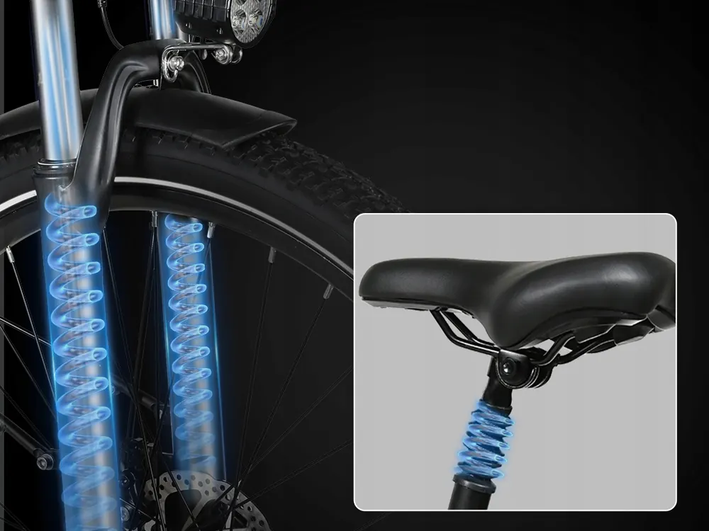SAMEBIKE RS-A01 Pro electric bike with 250W motor, 36V15Ah battery, 90km range, SHIMANO 7S, 26 inch wheels