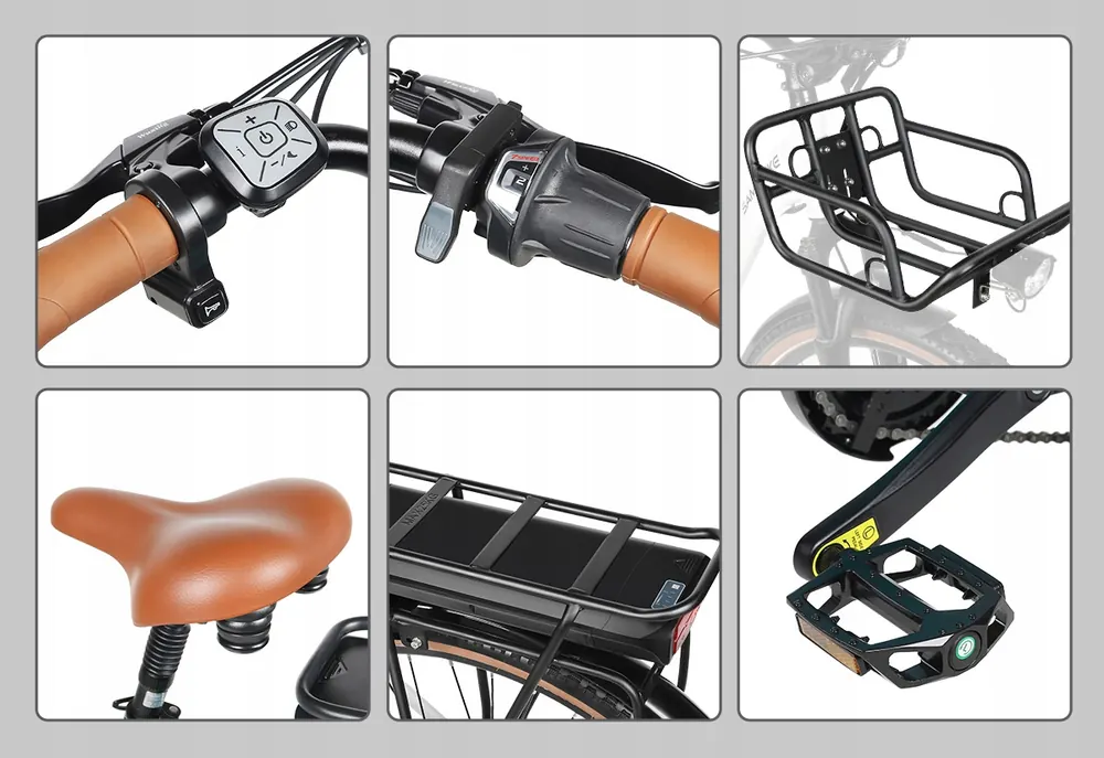 Aluminium frame of Samebike RS-A07 electric bike for men and women