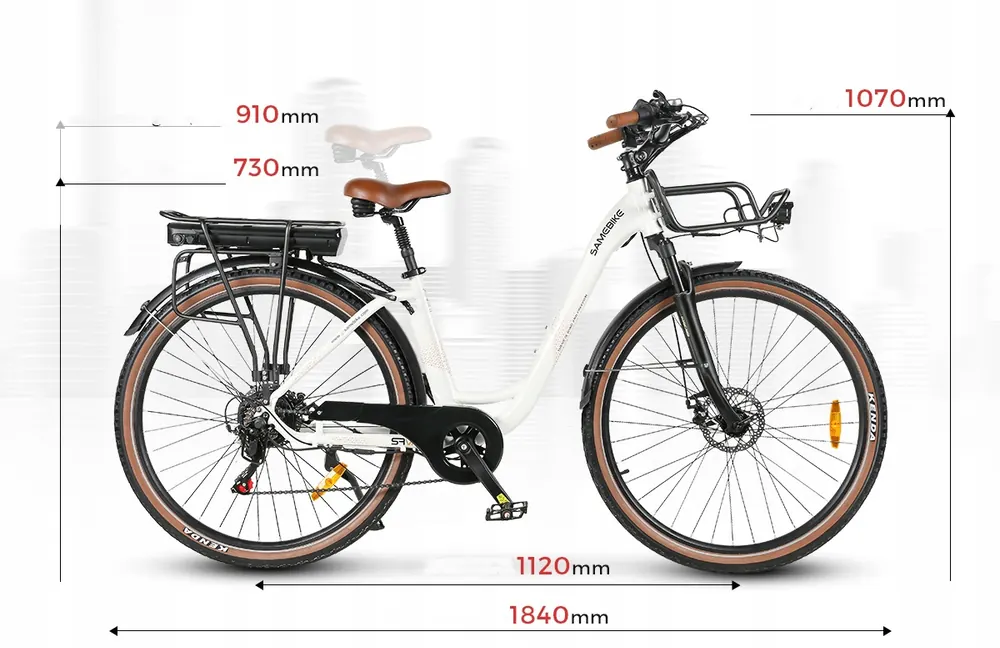 Lithium-ion battery 13AH for Samebike RS-A07 electric city bike