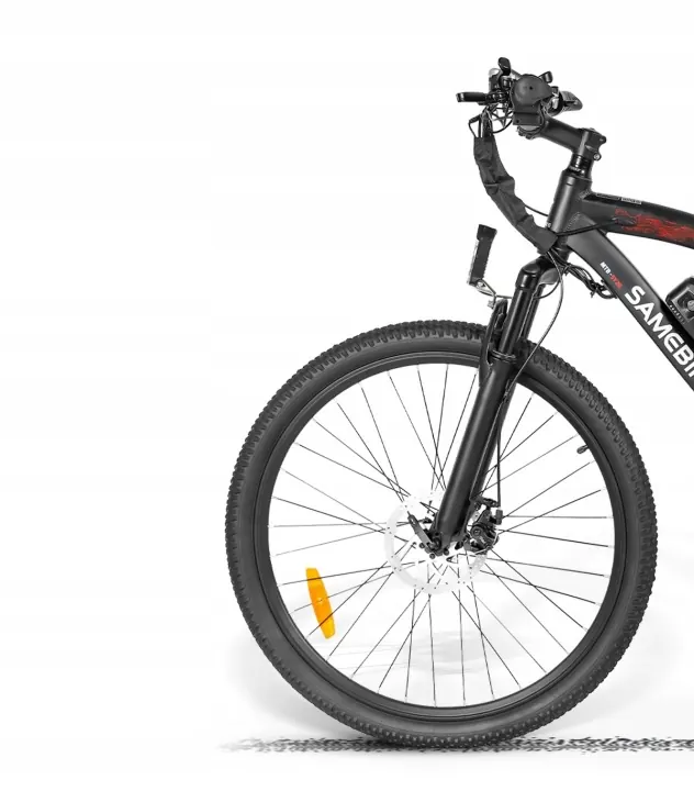 500W motor on Samebike SY26-II electric bike for powerful hill climbing.