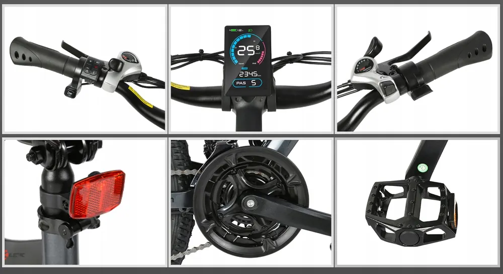 Black Samebike SY26-II electric bike with 26-inch wheels and MTB style.
