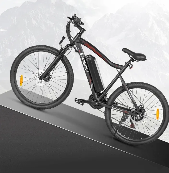 Original packaging of Samebike SY26-II electric bike, ready for delivery.