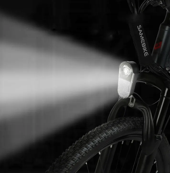 Samebike SY26-II electric bike frame size L, sturdy mountain bike design.