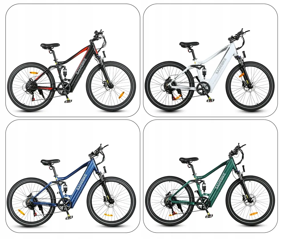 Samebike XD26-II electric bike with large frame, 750W motor, hydraulic brakes, black