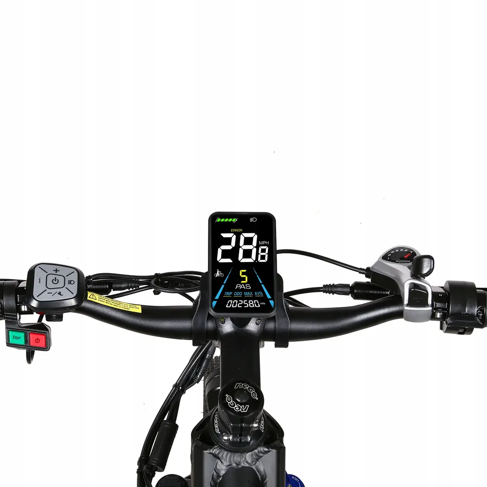 Samebike XD26-II electric bike in black colour with hydraulic brakes