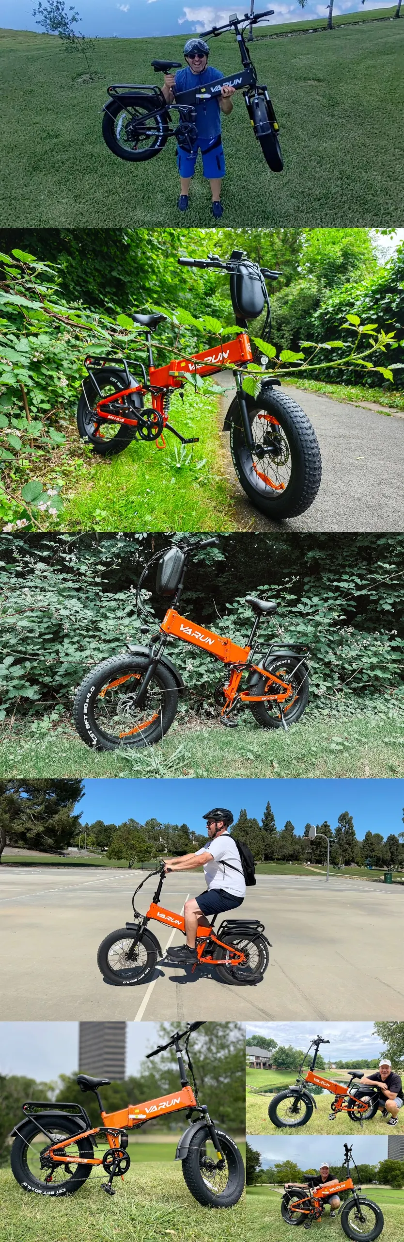 VARUN urban folding electric bike 20x4 fat tires 48V 13AH 120km