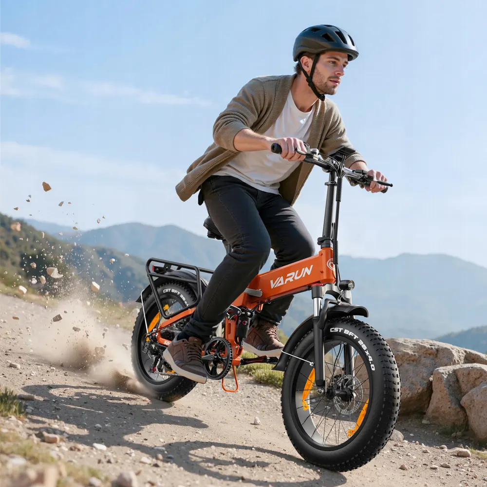 VARUN folding electric bike pre-assembled and adjusted ready to ride