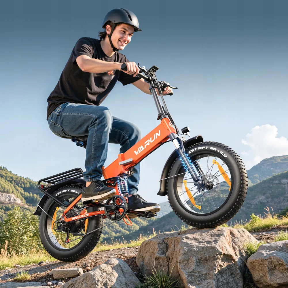 VARUN folding electric bike product code VARUN for city and off-road