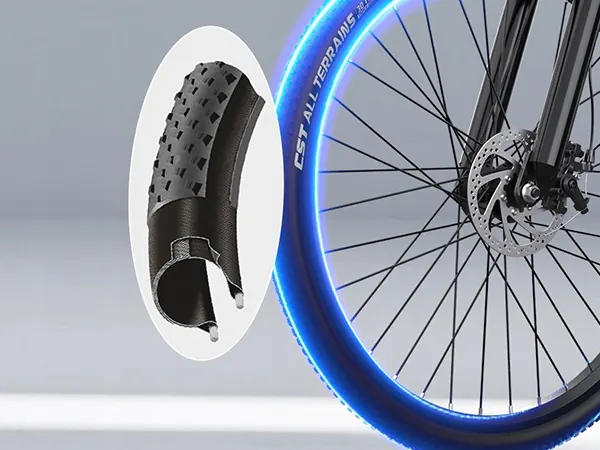 VARUN 250W motor powering the folding electric bike.