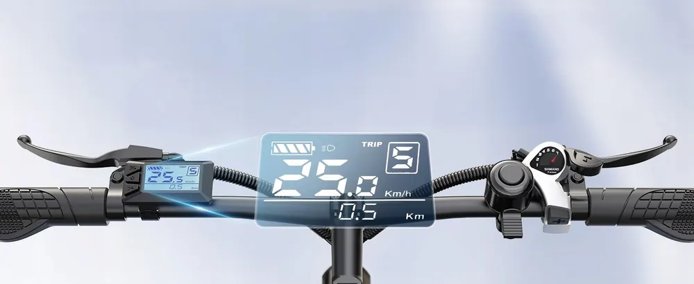 Varun S700-1 white electric city bike, 250W motor, 45km range, 28-inch wheels.