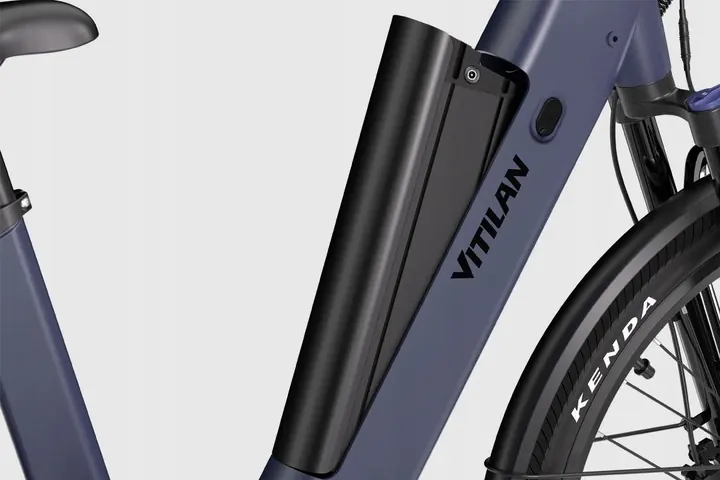 Vitilan L5 electric bike frame size M aluminium frame green