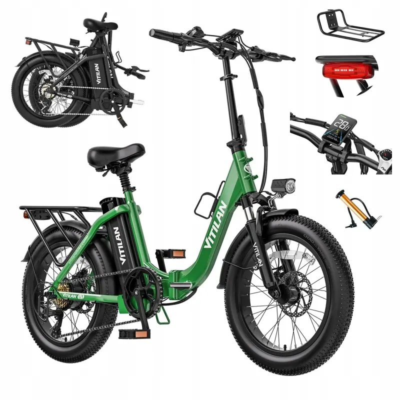 VITILAN U3 city electric bike with 20-inch fat tires
