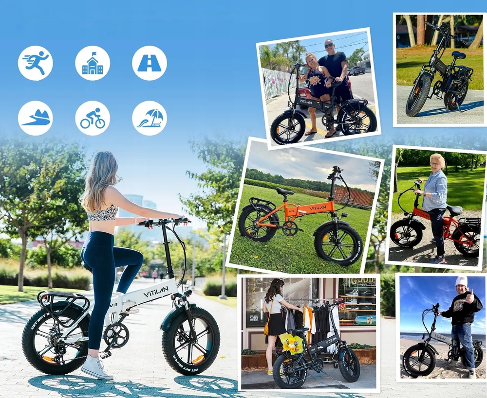 VITILAN V3 2.0 folding electric bike in original packaging box