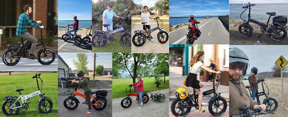 VITILAN V3 2.0 folding electric bike weighing 30 kg with 1200W motor