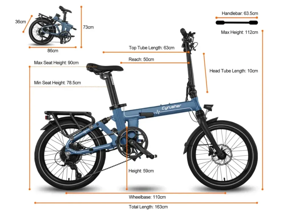 Cyrusher Sonder Folding Electric Bike