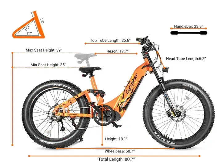 Cyrusher Trax Hybrid All-Terrain Electric Bike